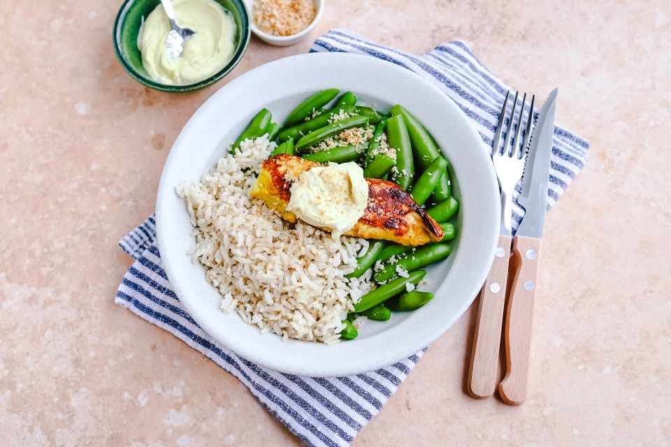 Chicken with curry & yogurt