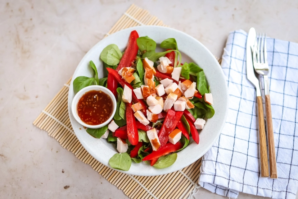 Sweet soy chicken salad