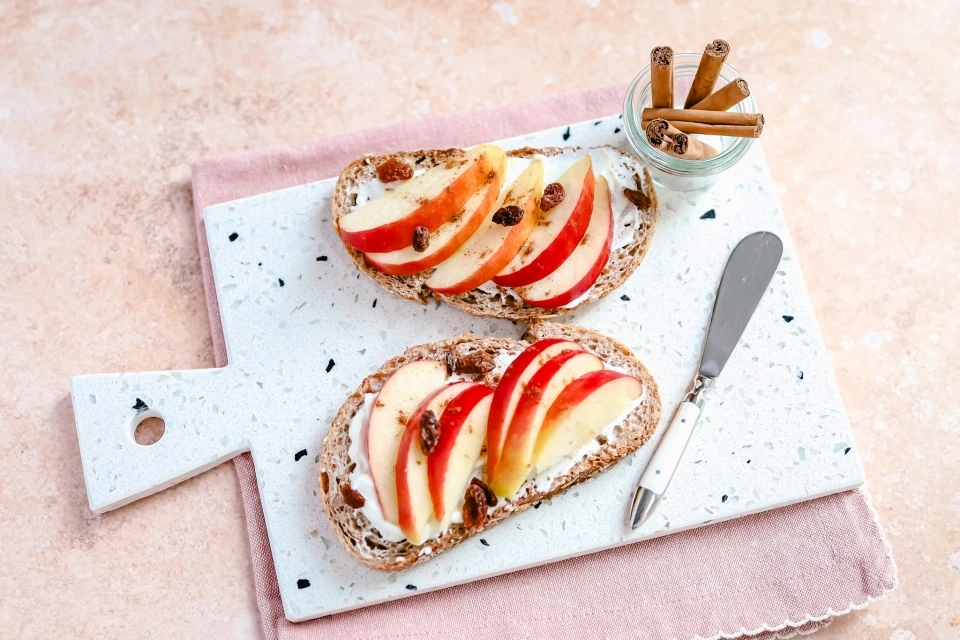 Cream Cheese & Apple Toast